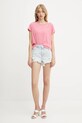 Liu Jo pantaloni scurți din denim UA5253.D0238 albastru SS25