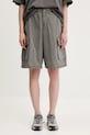 adidas Originals pantaloni scurți jeans Cargo Jorts bumbac gri JD0139