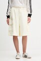 adidas Originals szorty bawełniane Cargo Jorts bawełna beżowy JD0138