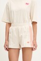 adidas Originals pantaloni scurți Shorts cu modele bej KC0681