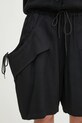 Y-3 pantaloncini Rayon Twill Shorts JD1764 nero