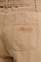 Napapijri szorty lniane N-Nice beżowy NP0A4IEXN1Q1