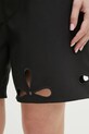 Coperni szorty Petal Embroidered Cut-Out czarny COPP116F3004