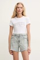 Guess pantaloni scurți din denim albastru W5GD74.D5LQ2