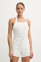 Guess pantaloni scurti din bumbac alb W5GD74.D5N91