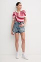 Džínové šortky Tommy Hilfiger WW0WW44384 modrá SS25
