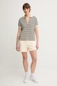 Tommy Hilfiger szorty bawełniane WW0WW45518 beżowy SS25