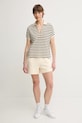 Tommy Hilfiger pamut rövidnadrág WW0WW45518 bézs SS25