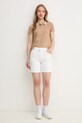 Tommy Hilfiger pantaloni scurți jeans WW0WW45924 alb SS25