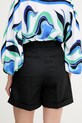 Одяг Шорти з домішкою льону Tommy Hilfiger WW0WW44767 чорний