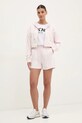 Βαμβακερό σορτσάκι Dkny DP5S5243 ροζ SS25