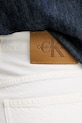 Rifľové krátke nohavice Calvin Klein Jeans biela J20J225153