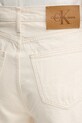 Calvin Klein Jeans pantaloni scurți din amestec de in bej J20J225163