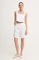 Calvin Klein Jeans szorty z domieszką lnu J20J225219 biały SS25
