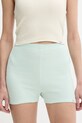 Kraťasy Calvin Klein Jeans high tyrkysová J20J225409