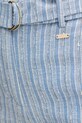 Fracomina pantaloncini in lino misto blu FS25SV6004W402Q6