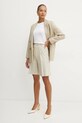 Fracomina pantaloni scurți din amestec de in FS25SV6003W788N8 bej SS25