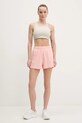 Памучен къс панталон Guess IRIS V5GD04.KCRZ1 розов SS25