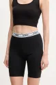 Guess pantaloni scurti ALINE tricotaj negru V5GD18.KCSA2