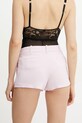 Îmbrăcăminte Elisabetta Franchi pantaloni scurți din lână SH00352E2 roz