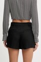 Îmbrăcăminte Elisabetta Franchi pantaloni scurți din in SH01252E2 negru