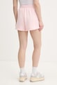 Памучен къс панталон Tommy Jeans DW0DW20353 розов SS25