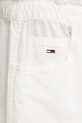 Tommy Jeans pantaloni scurți din amestec de in alb DW0DW20360