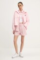 Šortky s prímesou ľanu Tommy Jeans DW0DW20360 ružová SS25