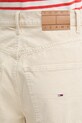 Дънков къс панталон Tommy Jeans бежов DW0DW21646