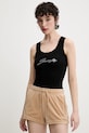Juicy Couture pantaloni scurți de catifea TAMIA bej JCWH121001