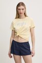 Σορτς από λινό Hollister Co. σκούρο μπλε KI349.5077.200