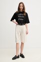 Шорти з домішкою льону Joop! 30046412 бежевий SS25