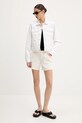 Džínové šortky Abercrombie & Fitch KI149.5205.178 béžová SS25
