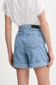 Ruházat Karl Lagerfeld pamut farmer rövidnadrág A2W10111 kék