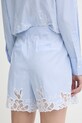 Karl Lagerfeld pantaloni scurți din bumbac albastru A2W10159