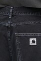 Carhartt WIP pantaloni scurți jeans Brandon Short negru I034839.894J