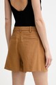 Îmbrăcăminte A.L.C. pantaloni scurți din in Charles 2PANT01158 maro
