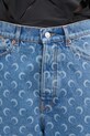 Marine Serre denim shorts Moon Laser Denim Skater blue USH004A.CDEN0002