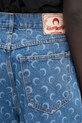 Marine Serre denim shorts Moon Laser Denim Skater USH004A.CDEN0002 blue