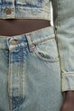 Marine Serre denim shorts Moon Laser Denim Skater USH004A.CDEN0003 blue