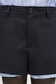 AMBUSH shorts con aggiunta di lana Layered Suit Short Pants blu navy 12115378