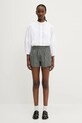 A.P.C. szorty bawełniane Short Andrea COHGA.F10217 zielony