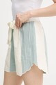 Forte Forte pantaloni scurți din amestec de in bej 13807.my.pants
