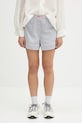 GANNI shorts Yarn Dyed Stripe Elasticated fabric blue W0388