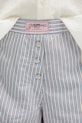 GANNI shorts Yarn Dyed Stripe Elasticated blue W0388