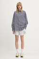 Σορτς Sporty & Rich Varsity Crest Disco Short SH037606218GY03 γκρί