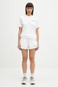 Sporty & Rich cotton shorts Serif Logo Disco Short SH037606300WH01 white