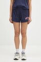 Хлопковые шорты Sporty & Rich New York Ivy Disco Short печать тёмно-синий SH037606304BL106