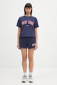 Bavlněné šortky Sporty & Rich New York Ivy Disco Short SH037606304BL106 námořnická modř