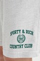Σορτς Sporty & Rich Varsity Crest Gym Short γκρί SH039606218GY03